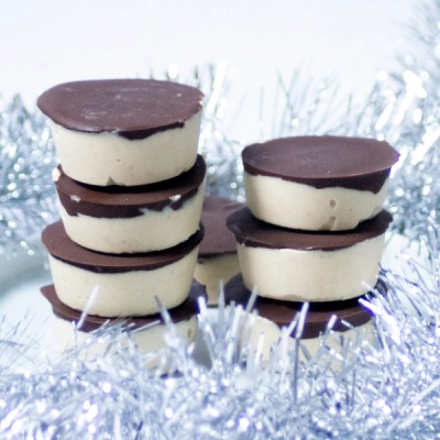 High protein 12 Days of Christmas Choc Peanut Butter Ice Creams recipe from Bulk Nutrients