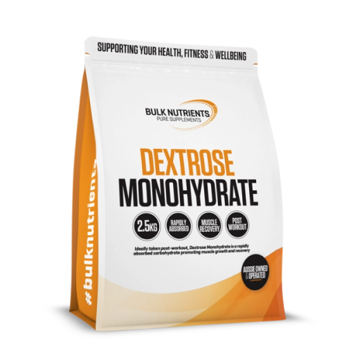 Bulk Nutrients' Dextrose Monohydrate is a rapidly absorbed carbohydrate promoting muscle growth and recovery ideally taken post workout