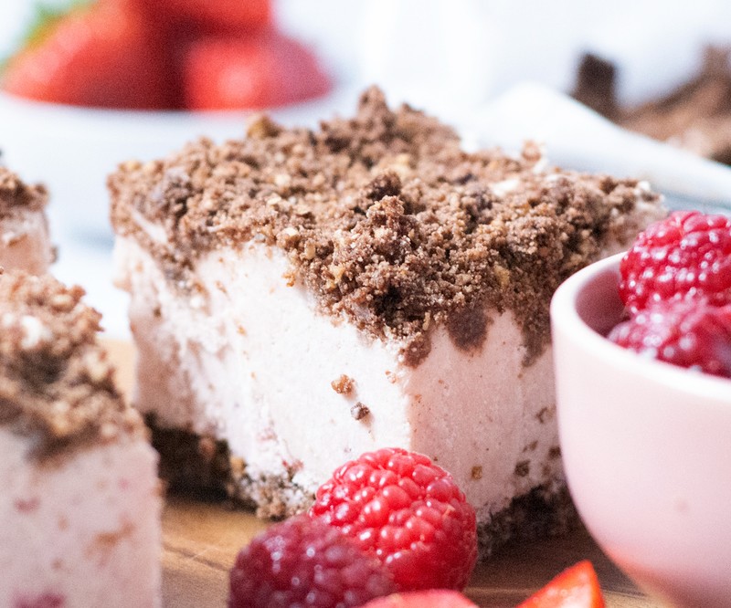 High protein Strawberry Ice Cream Cake recipe from Bulk Nutrients