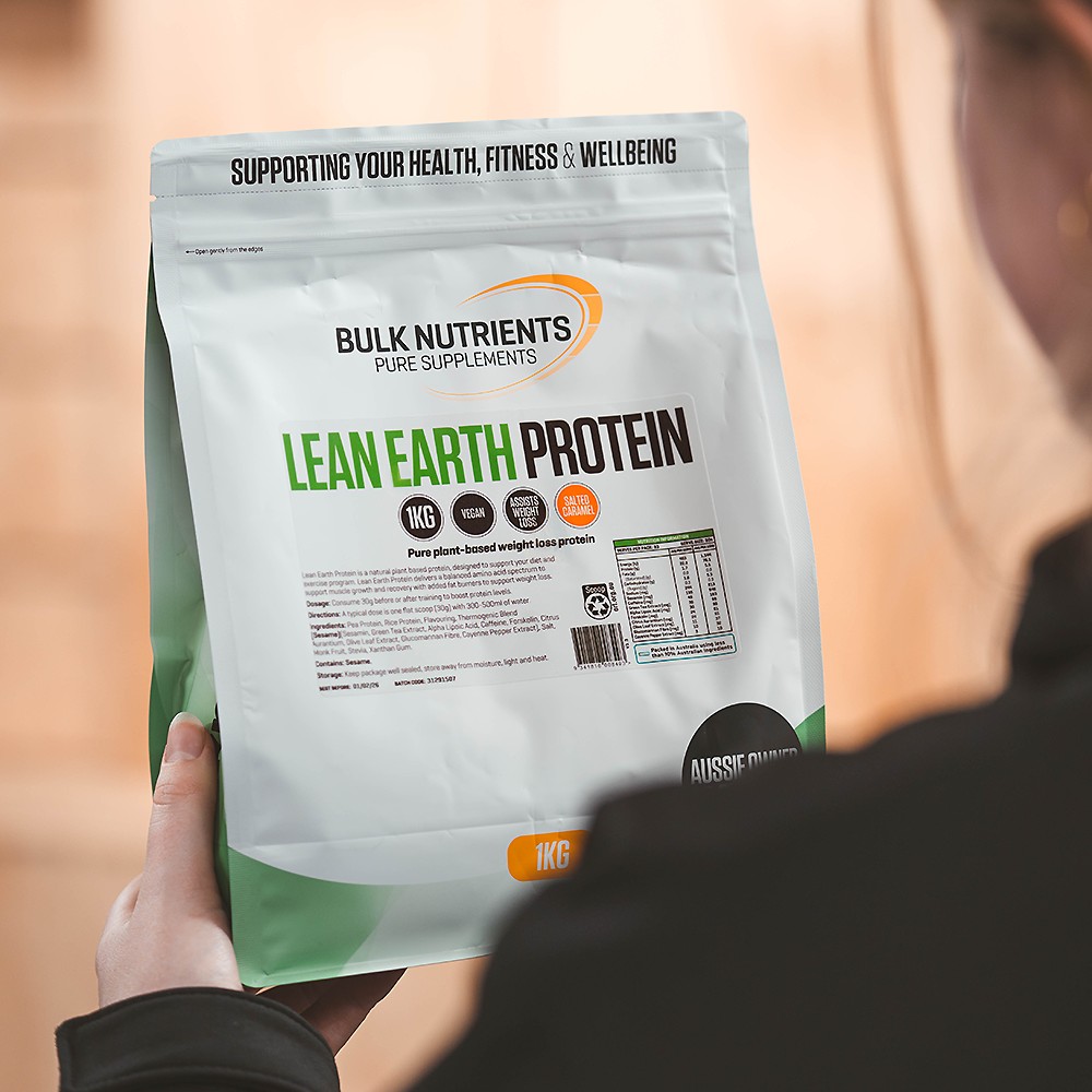 Lean Earth Protein is a plant-based protein powder that can help you reach your fitness goals, as well as maintain healthy weight levels.
