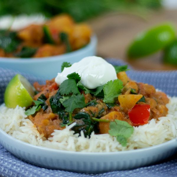 High Protein Yellow Chickpea Curry recipe from Bulk Nutrients
