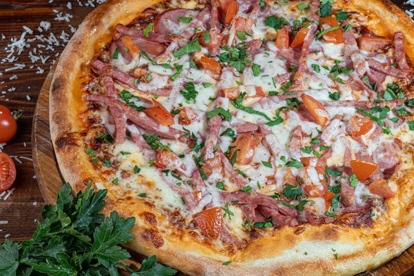 Pizza on a plate