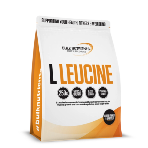 Bulk Nutrients' L Leucine Powder is an essential amino acid widely considered key for muscle growth