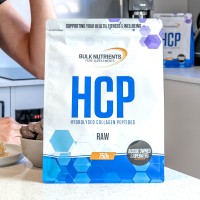 Bulk Nutrients' HCP using pure Hydrolysed Collagen Peptides HCP provides over 20g of protein per serve