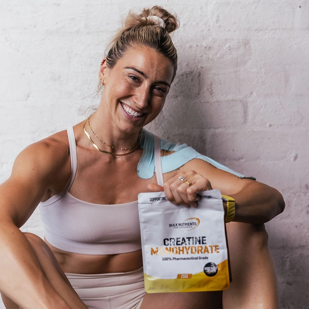 Bulk Nutrients' Creatine Monohydrate Powder: Affordable and aids strength and muscle growth.