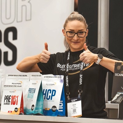Bulk Nutrients at the AusFitness Expo with Sarah Smith