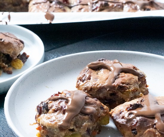 High Protein Low Carb Hot Cross Buns recipe from Bulk Nutrients