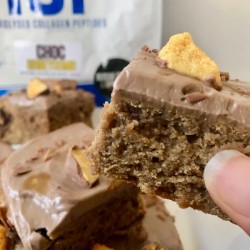 High protein Choc Honeycomb Collagen Cookie Dough bread recipe from Bulk Nutrients