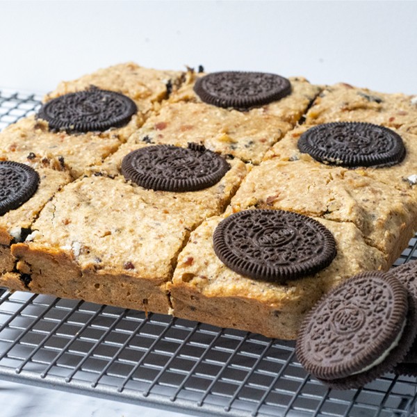 High Protein Oreo Bulking Bar Slice recipe from Bulk Nutrients