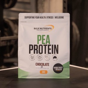 Bulk Nutrients' Pea Protein Isolate Powder offers a great plant based option for those after a dairy alternative