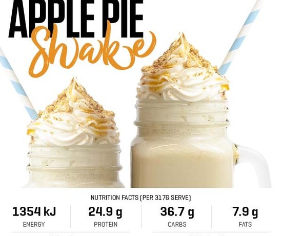 12 Days of Christmas - Apple Pie Shake recipe from Bulk Nutrients