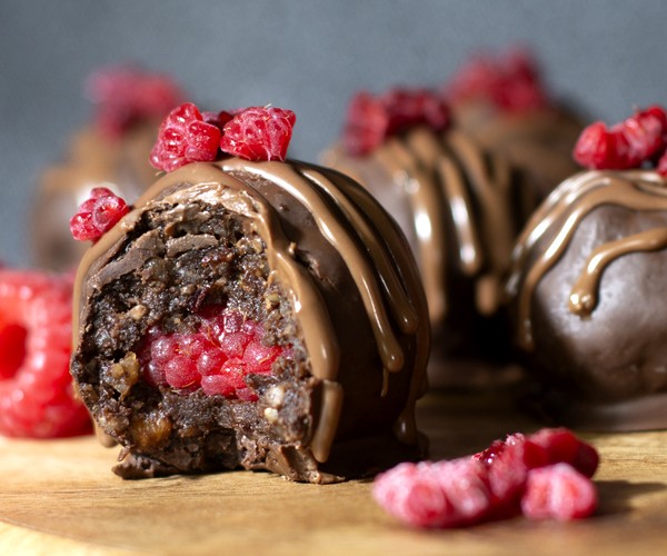Vegan Choc Berry Truffles recipe from Bulk Nutrients