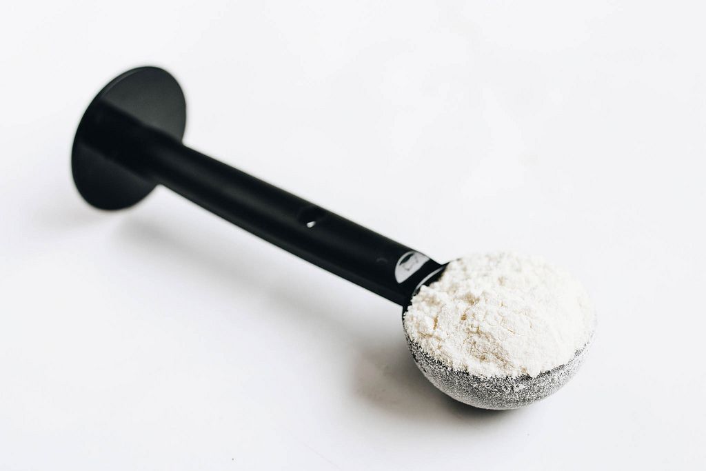 Creatine in a scoop