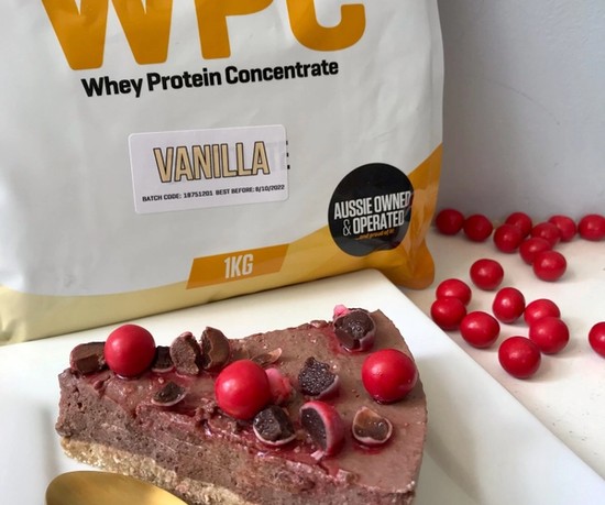 High Protein Jaffa Cheesecake recipe from Bulk Nutrients