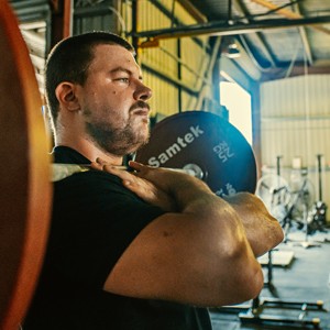 Hitting a front squat PB