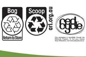 Bulk Nutrients' soft plastic packaging now has ARL logos on it to indicate how it should be recycled
