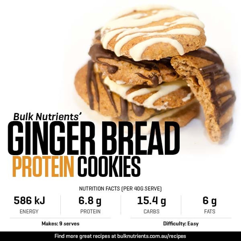 Protein Ginger Bread Cookies | Bulk Nutrients Recipe