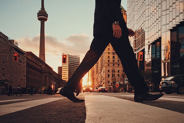 Walking to work can help you burn more calories, too.