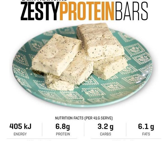 Zesty Protein Bars recipe from Bulk Nutrients