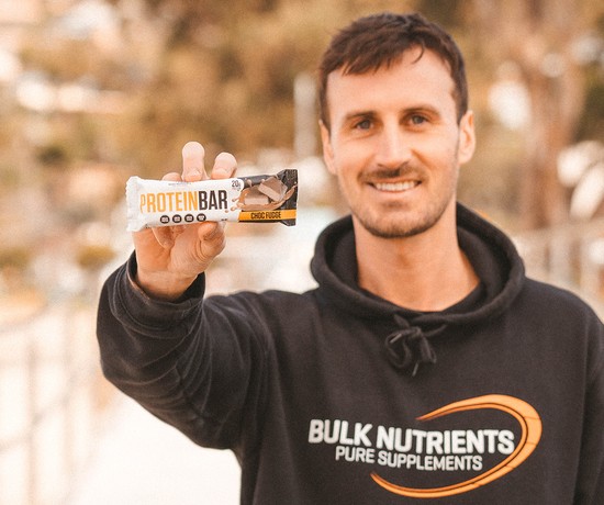 Bulk Nutrients Protein Bar comes in Choc Fudge and Salted Caramel