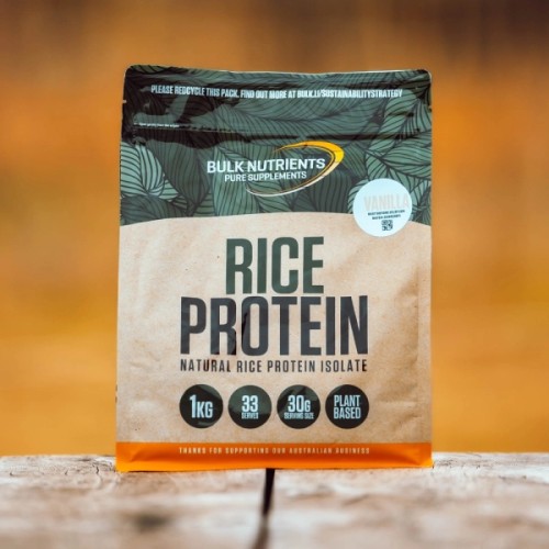 Discover the benefits of Bulk Nutrients' 100% Organic Brown Rice Protein, which not only delivers a harmonious blend of amino acids but also supports easy digestion.