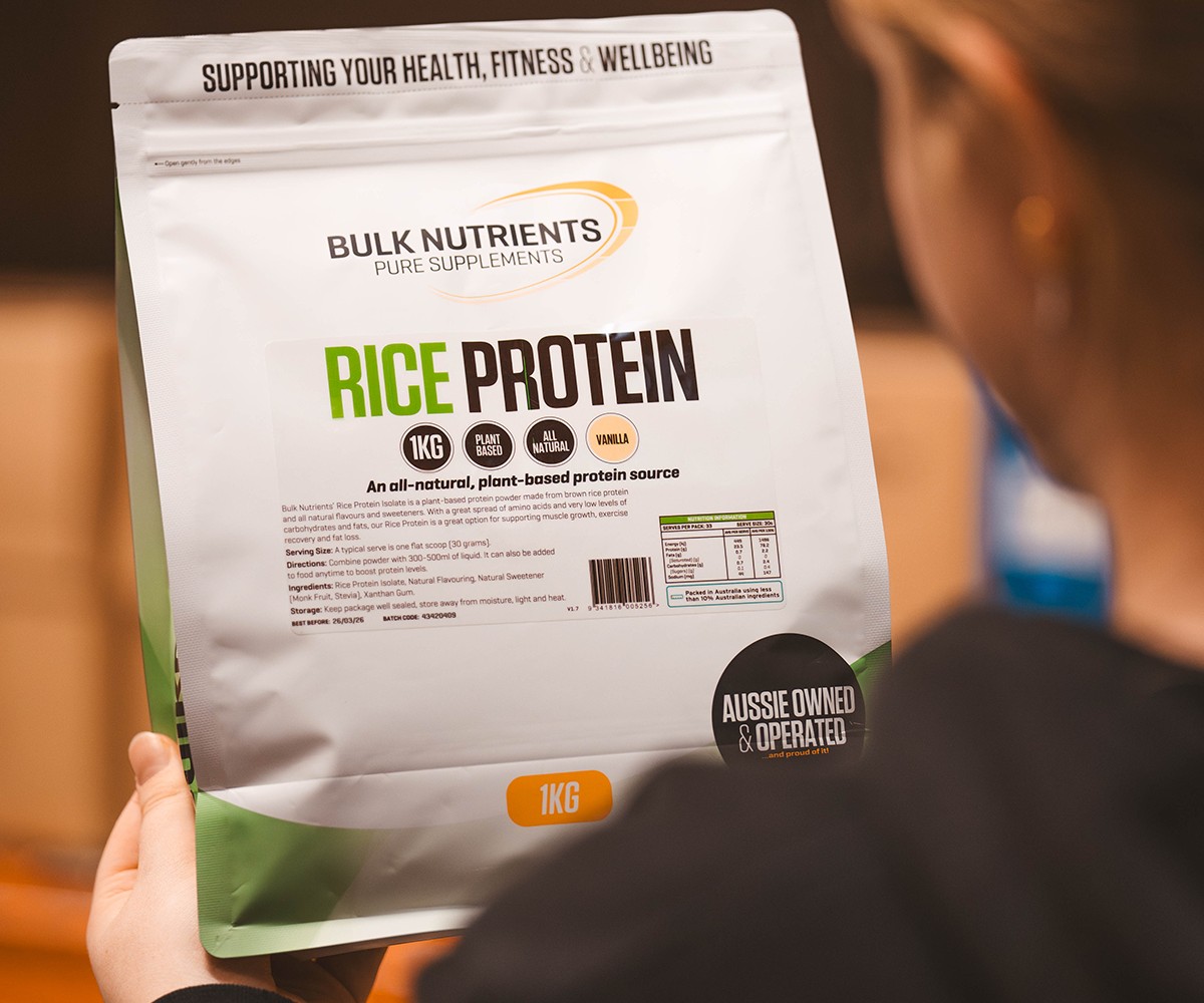 Our rice protein contains 2.2 grams of leucine and 24 grams of protein in a single-serve!
