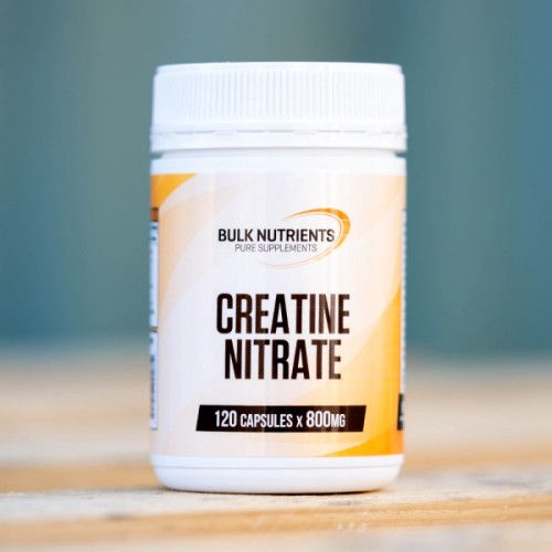 This Creatine Nitrate form of creatine is up to 10 times more soluble than Creatine Monohydrate meaning less is needed.