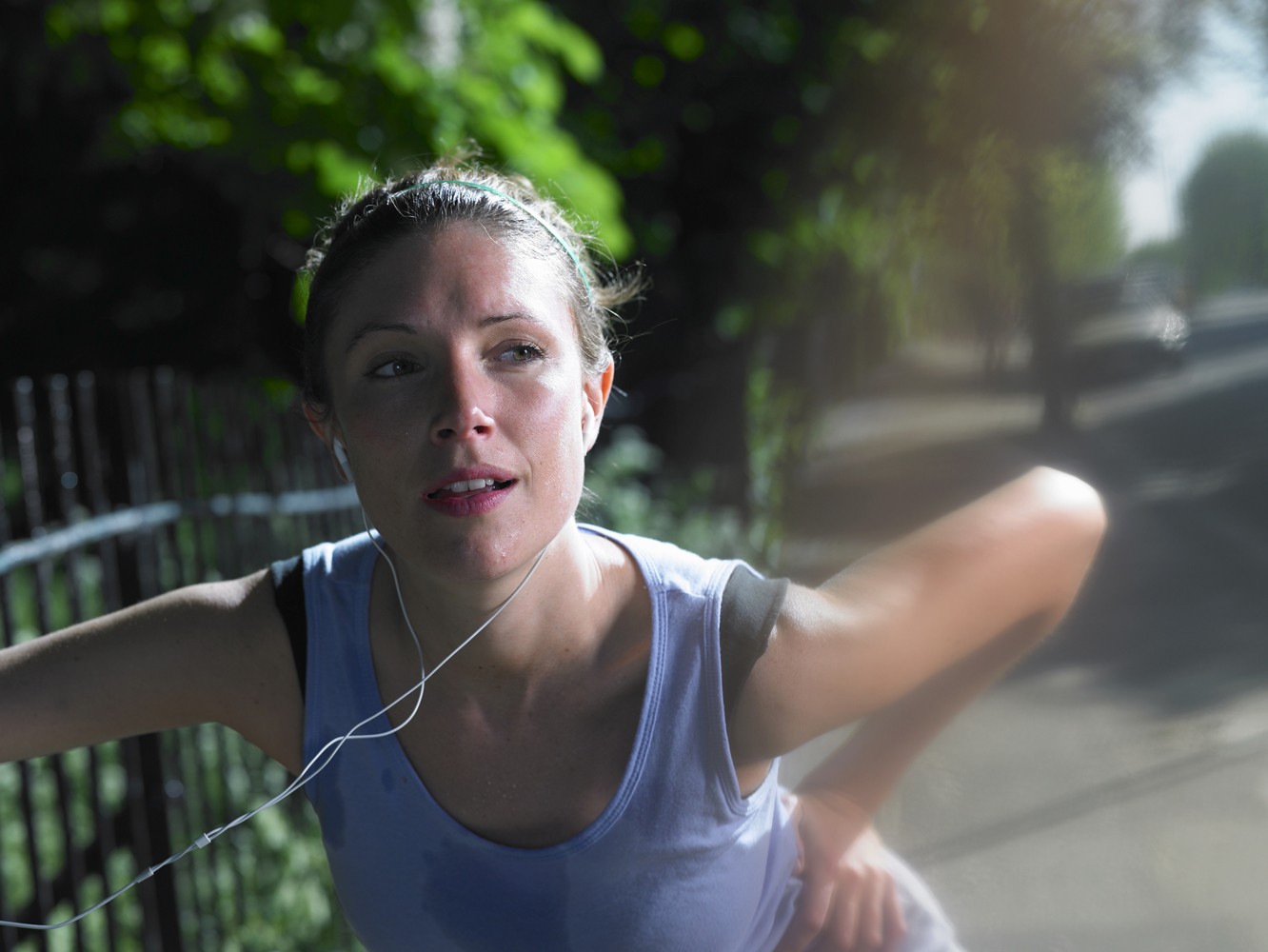 Woman-outdoors-run