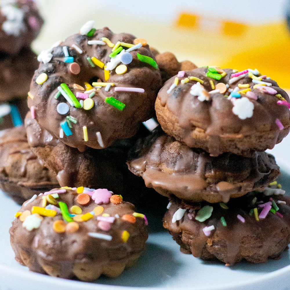 High Protein Chocolate Mini Doughnuts, Bulk Nutrients Recipe