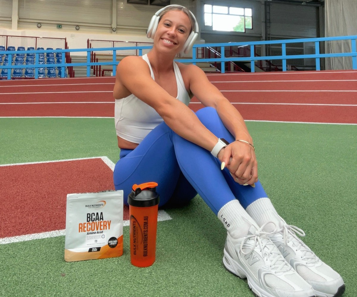 Bulk Nutrients Ambassadors Bree Masters with BCAA Recovery