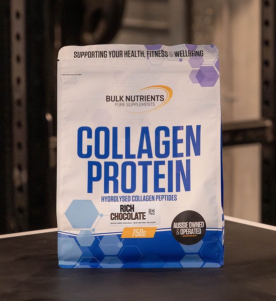 Bulk Nutrients' Collagen Protein Powder provides over 20g of protein per serve.