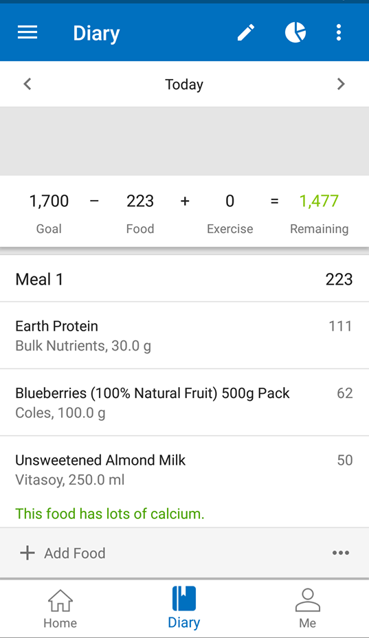 MyFitnessPal is a useful tool for tracking your calorie intake.