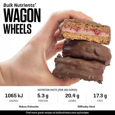 Protein Wagon Wheels recipe from Bulk Nutrients