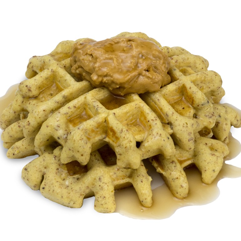 12 Days of Christmas - Peanut Butter Waffle recipe from Bulk Nutrients
