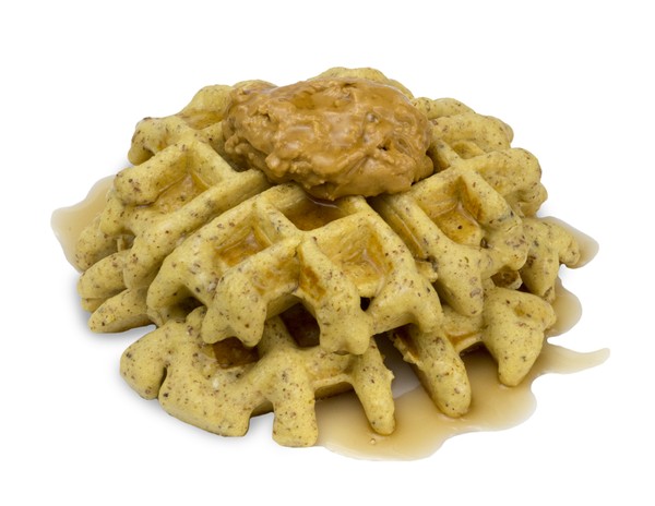 12 Days of Christmas - Peanut Butter Waffle recipe from Bulk Nutrients 
