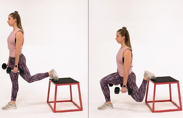 Bulgarian split squat are great for developing the strength and size of your hamstrings
