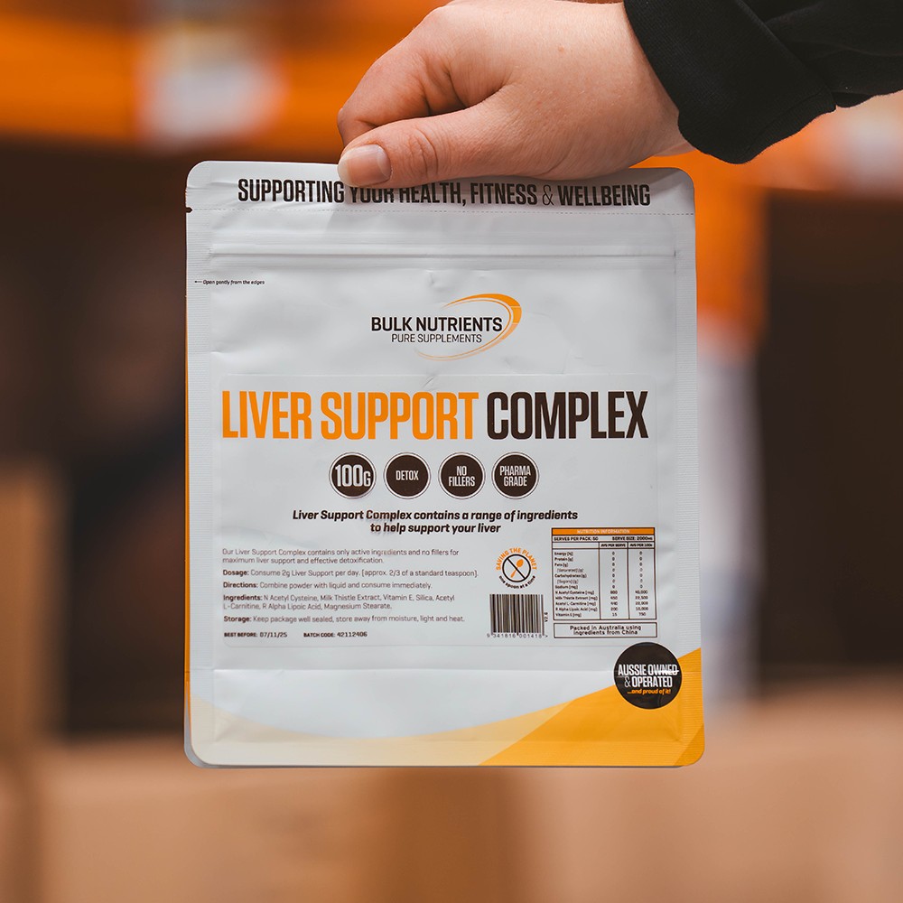 Bulk Nutrients' Liver Support Complex & Liver Supplement Vitamins contains a range of ingredients to help support your liver