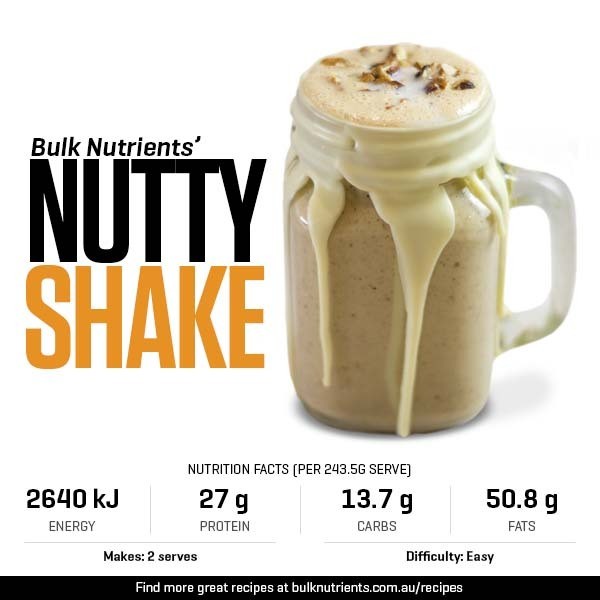 12 Days of Christmas - Nutty Shake recipe from Bulk Nutrients