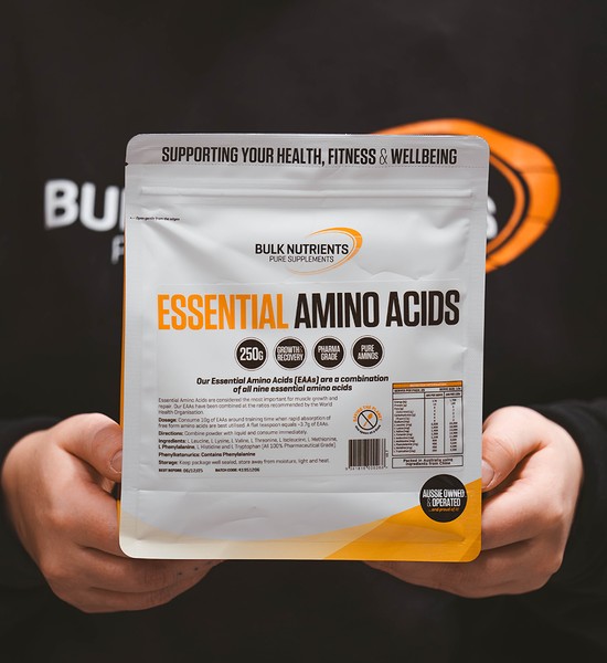 Bulk Nutrients' Essential Amino Acids (EAAS) are considered the most important when it comes to muscle growth and recovery
