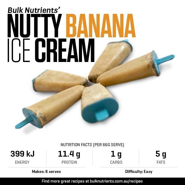 12 Days of Christmas - Nutty Banana Ice Cream recipe from Bulk Nutrients