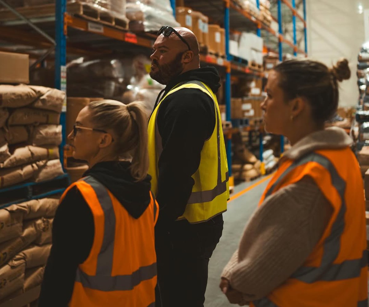 BN Ambassador Macauley Tinker Bulk Nutrients warehouse tour
