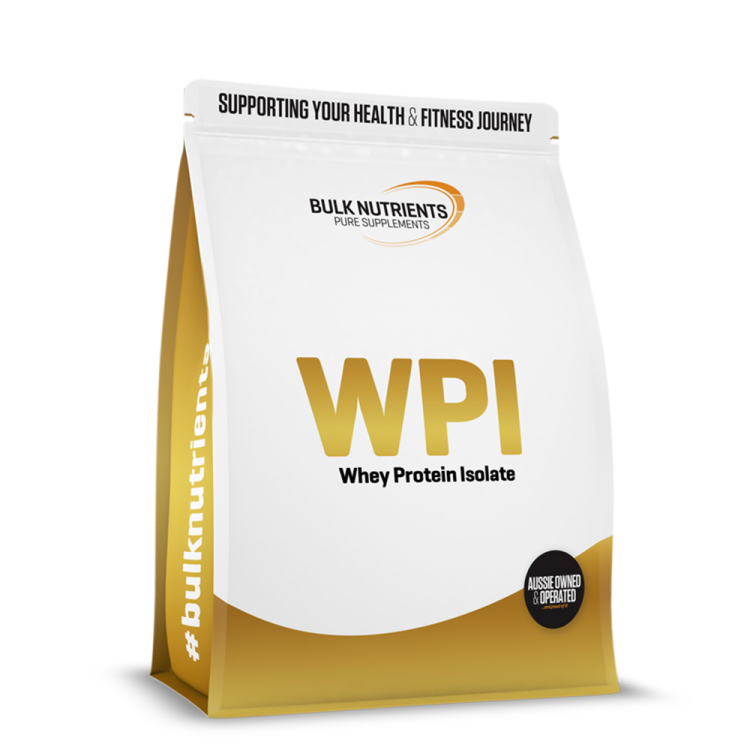 Bulk Nutrients' Whey Protein Isolate WPI is ultra high in protein and is sourced from grass fed cows