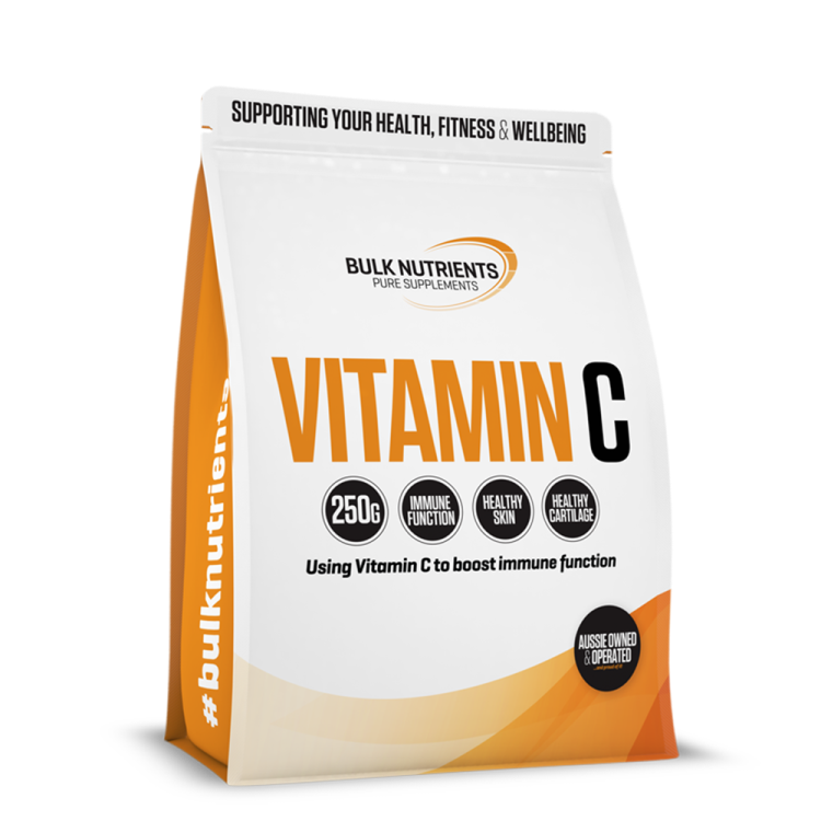 Bulk Nutrients' Vitamin C Powder Ascorbic Acid can assist in many parts of you body including immune function healthy skin and cartilage