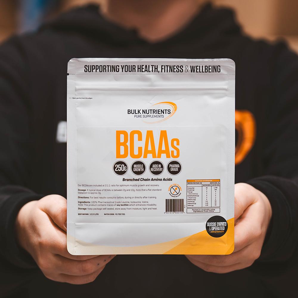 Bulk Nutrients' Branched Chain Amino Acids BCAAs Unflavoured 100% pharmaceutical grade and are unflavoured for maximum purity
