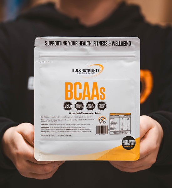 Bulk Nutrients' Branched Chain Amino Acids BCAAs Unflavoured 100% pharmaceutical grade and are unflavoured for maximum purity