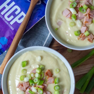 High Protein Potato and Leek Soup recipe from Bulk Nutrients