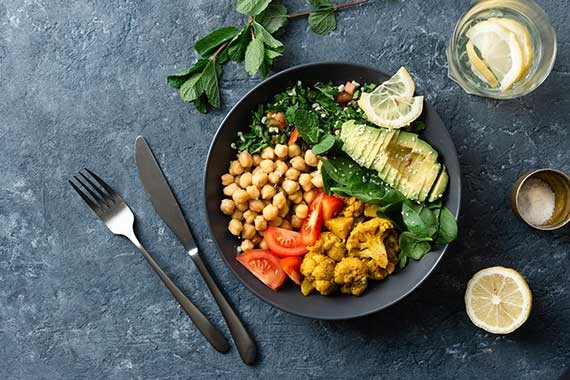 Pick a vegetarian option on a night out.