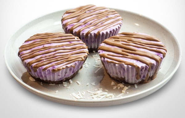 Protein Choc Blueberry Cheesecakes recipe from Bulk Nutrients