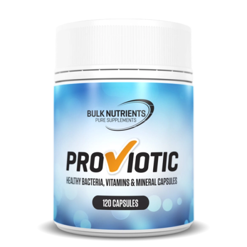 Bulk Nutrients' Proviotic Capsules offer 25% of the recommended intake of vitamins and minerals plus over 5 billion cfu per dose