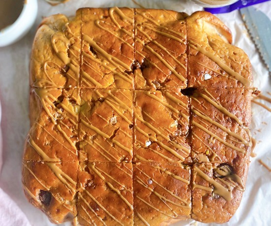 Easter Inspired Caramel Blondies